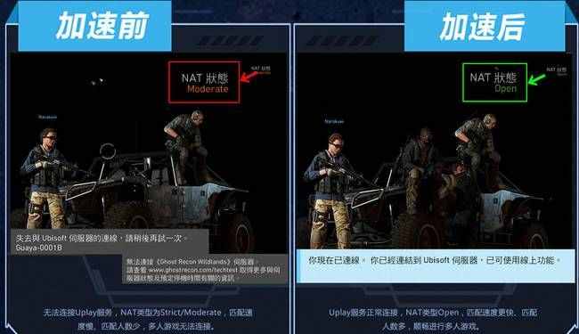 中華幽靈行動荒野PS4連不上PSN試試open匹配的海豚加速器