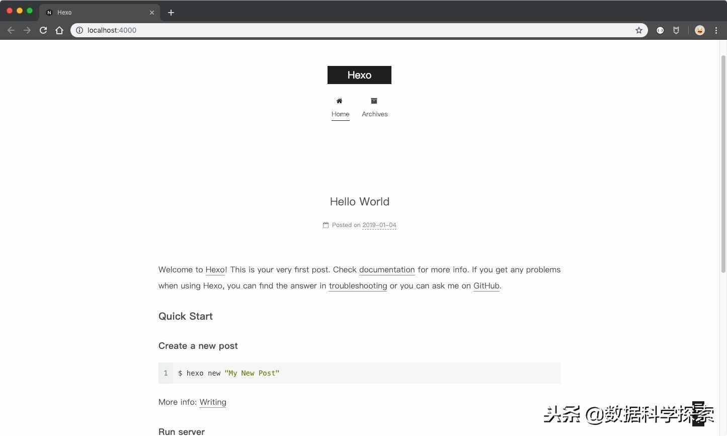 十分鐘創(chuàng)建屬于自己的免費個人博客