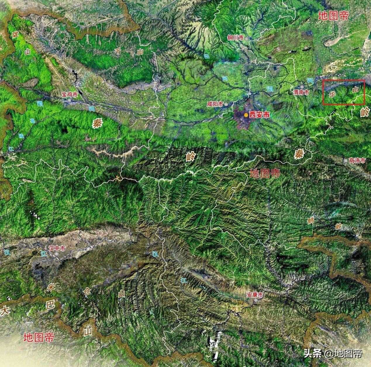 西岳夾在西安和洛陽(yáng)之間，為何叫華山？