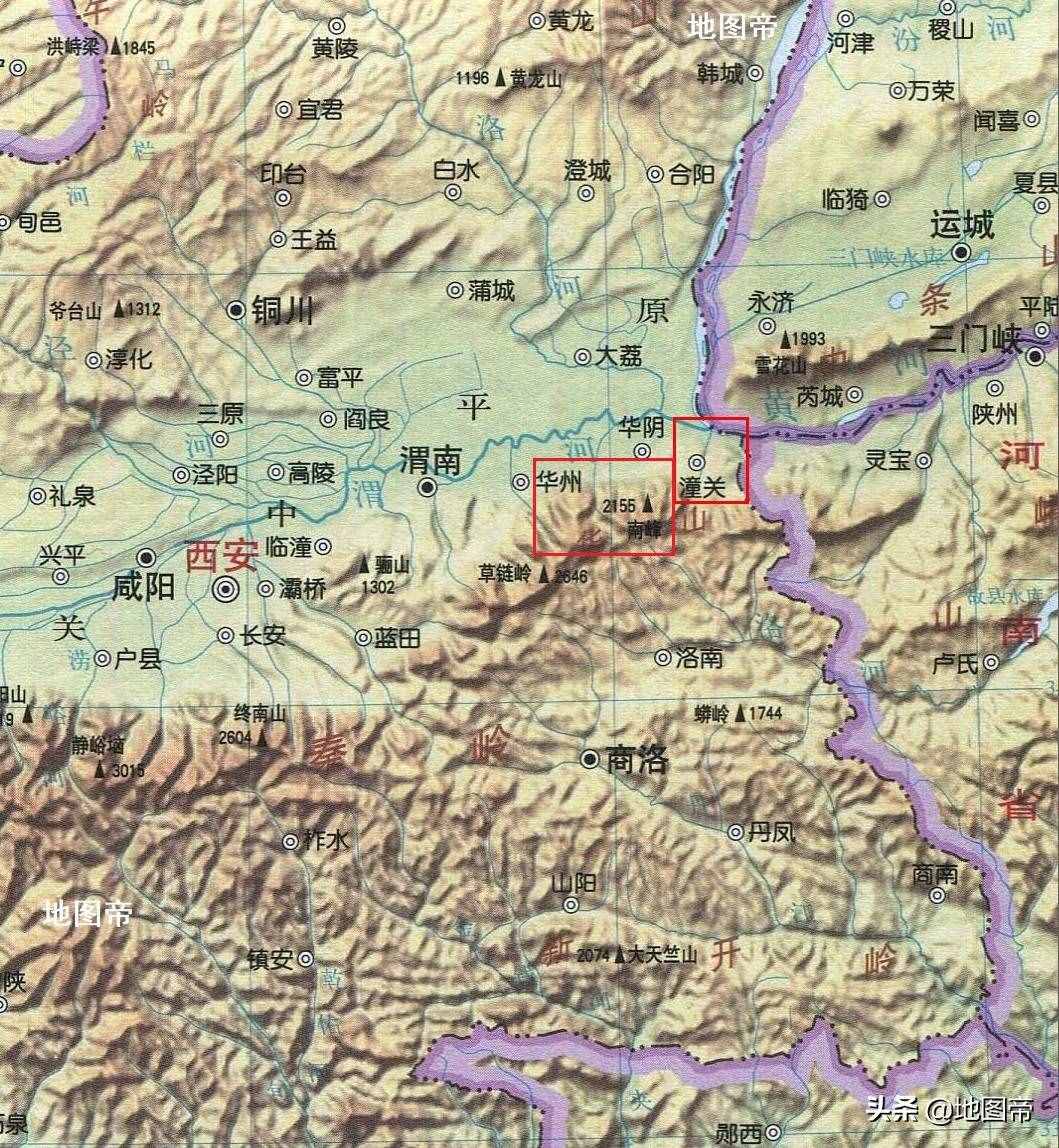 西岳夾在西安和洛陽(yáng)之間，為何叫華山？