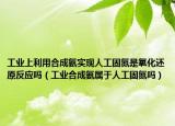 工業(yè)上利用合成氨實(shí)現(xiàn)人工固氮是氧化還原反應(yīng)嗎（工業(yè)合成氨屬于人工固氮嗎）