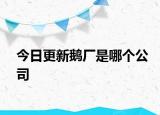 今日更新鵝廠是哪個公司