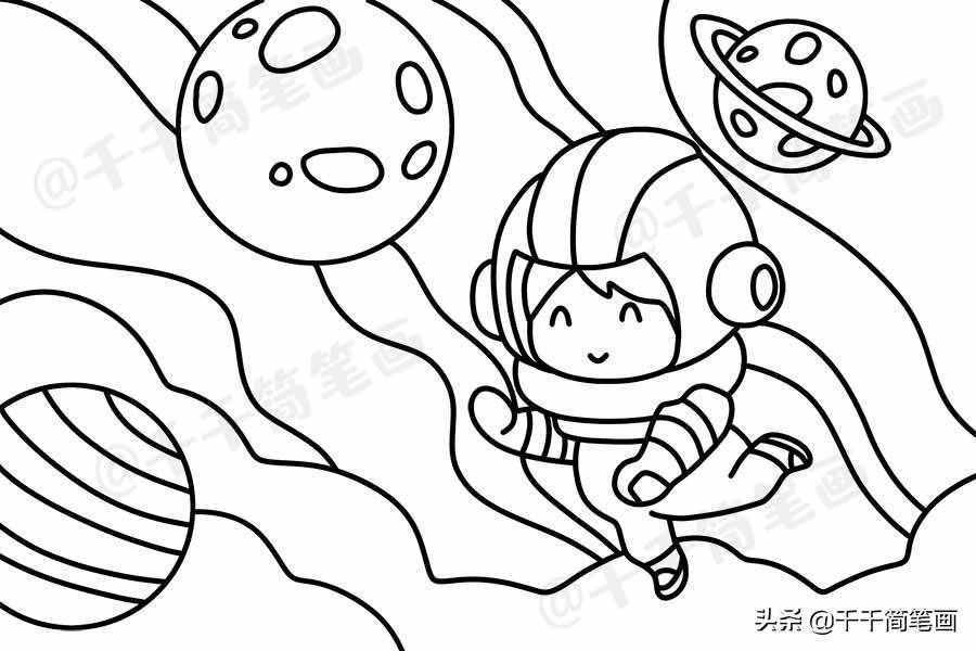 簡(jiǎn)單漂亮的科幻畫(huà)簡(jiǎn)筆畫(huà)圖片，學(xué)生家長(zhǎng)快收藏起來(lái)用得上