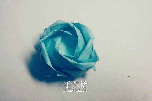 一步一步教你折！詳細(xì)川崎玫瑰折紙過(guò)程圖解 - www.shouyihuo.com