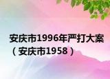 安慶市1996年嚴打大案（安慶市1958）