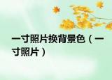 一寸照片換背景色（一寸照片）