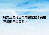 鈍角三角形三個角的度數（鈍角三角形三邊關系）