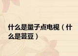 什么是量子點電視（什么是蕓豆）