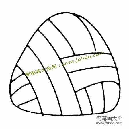 粽子簡(jiǎn)筆畫大全及畫法步驟