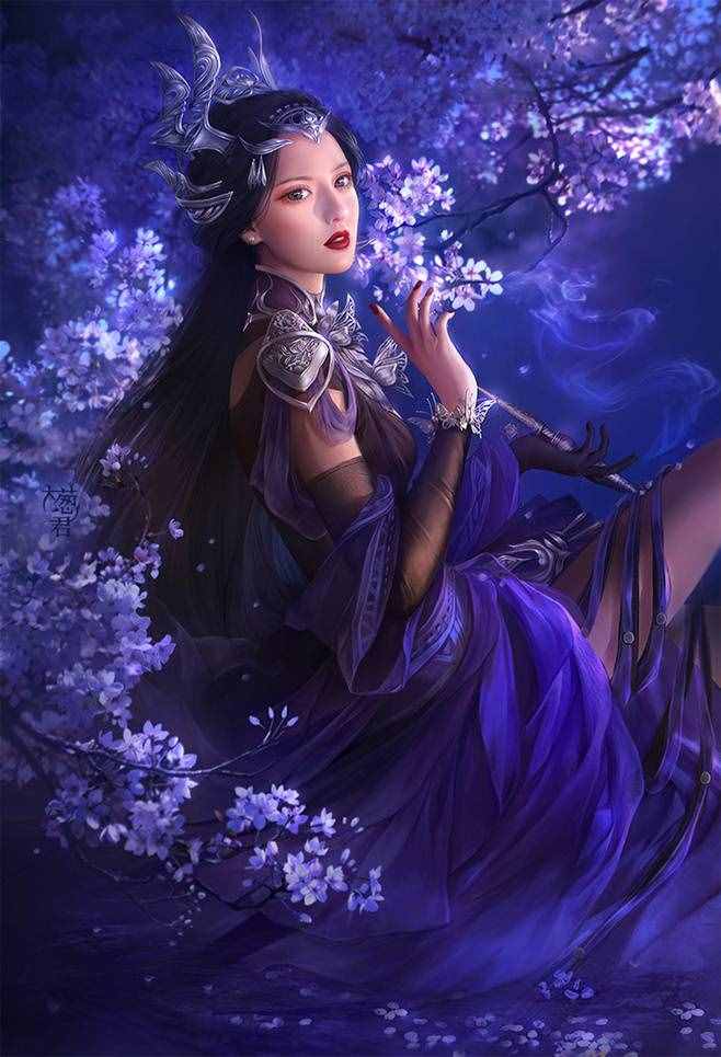 古風(fēng)美圖控的福音來了，大蔥君筆下的二次元古風(fēng)美女霸氣十足