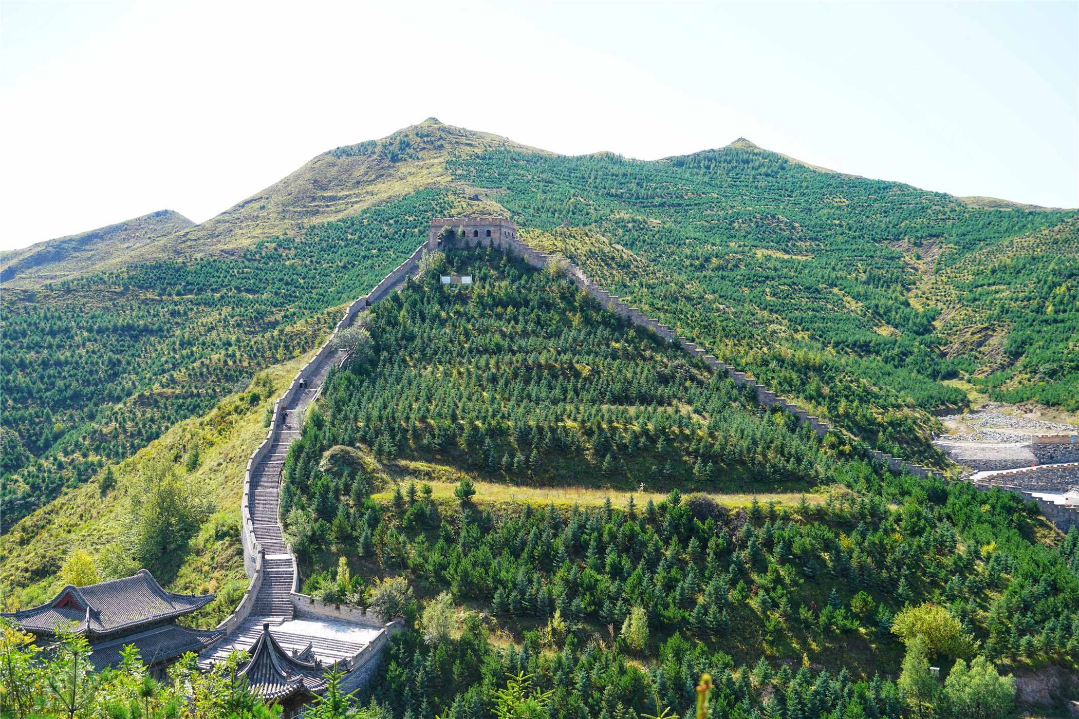 山西雁門關(guān)，被稱為中華第一關(guān)，這里的長城全長8848米