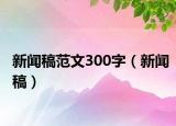 新聞稿范文300字（新聞稿）