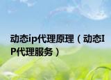 動態(tài)ip代理原理（動態(tài)IP代理服務）