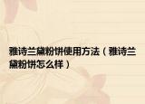 雅詩蘭黛粉餅使用方法（雅詩蘭黛粉餅怎么樣）