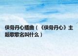 俠骨丹心插曲（《俠骨丹心》主題歌歌名叫什么）