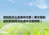 虛擬機怎么變成中文版（英文版的虛擬機如何漢化成中文版教程）