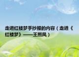 走進(jìn)紅樓夢手抄報的內(nèi)容（走進(jìn)《紅樓夢》——王熙鳳）