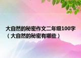 大自然的秘密作文二年級(jí)100字（大自然的秘密有哪些）