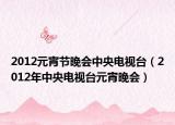 2012元宵節(jié)晚會(huì)中央電視臺(tái)（2012年中央電視臺(tái)元宵晚會(huì)）