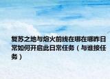 復(fù)蘇之地與熔火前線在哪在哪昨日常如何開啟此日常任務(wù)（與誰接任務(wù)）