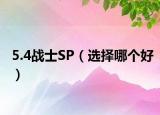 5.4戰(zhàn)士SP（選擇哪個好）