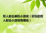 雙人射擊單機(jī)小游戲（好玩的雙人射擊小游戲有哪些）