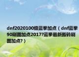 dnf2020100級(jí)藍(lán)拳加點(diǎn)（dnf藍(lán)拳90刷圖加點(diǎn)2017?藍(lán)拳最新搬磚刷圖加點(diǎn)?）