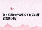 有關(guān)總裁的言情小說（有關(guān)總裁的言情小說）