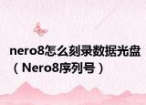 nero8怎么刻錄數(shù)據(jù)光盤（Nero8序列號(hào)）