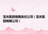 寶光集團有限責任公司（寶光集團有限公司）