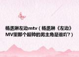 楊丞琳左邊mtv（楊丞琳《左邊》MV里那個超帥的男主角是誰吖?）