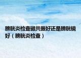 膀胱炎檢查磁共振好還是膀胱鏡好（膀胱炎檢查）