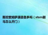 斯坦索姆薩滿裝備多嗎（stsm刷馬怎么開門）