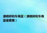 潘曉婷和車侑藍（潘曉婷和車侑藍誰更美）