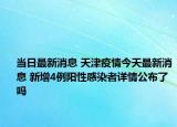 當日最新消息 天津疫情今天最新消息 新增4例陽性感染者詳情公布了嗎