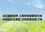 當(dāng)日最新消息 上海堂食鼓勵(lì)實(shí)行桌長制是什么意思 已經(jīng)恢復(fù)堂食了嗎