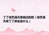 丁丁綜藝滿天星唱過(guò)的歌（綜藝滿天星丁丁原名是什么）
