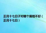 正月十七日子對哪個屬相不好（正月十七日）