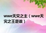 wwe天災(zāi)之主（wwe天災(zāi)之王是誰(shuí)）