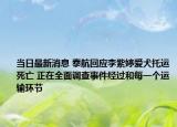 當(dāng)日最新消息 泰航回應(yīng)李紫婷愛犬托運(yùn)死亡 正在全面調(diào)查事件經(jīng)過和每一個(gè)運(yùn)輸環(huán)節(jié)