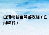 白河峽谷自駕游攻略（白河峽谷）