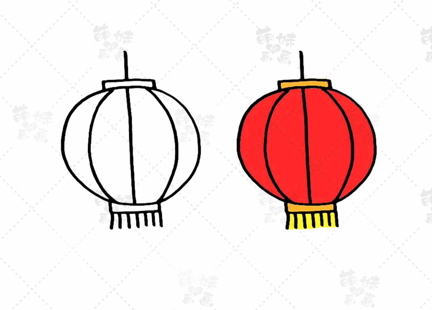 春節(jié)元素簡筆畫合集，簡單又漂亮，家長可收藏備用