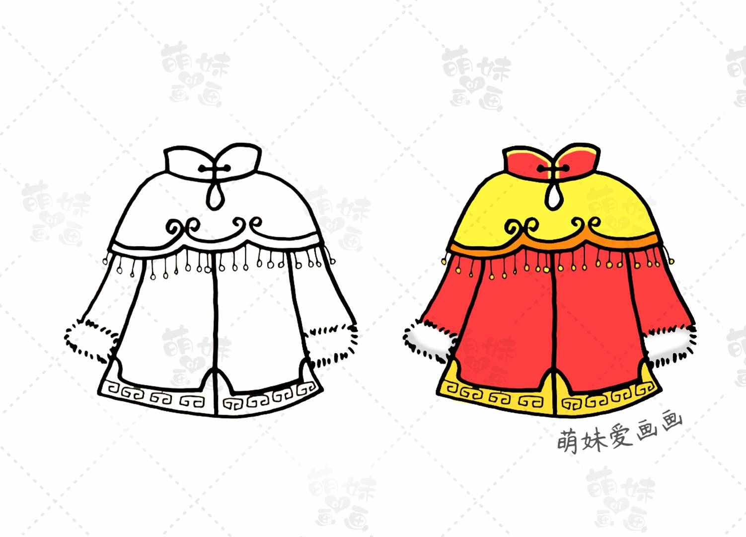 春節(jié)元素簡筆畫合集，簡單又漂亮，家長可收藏備用