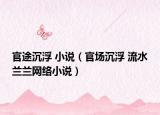 官途沉浮 小說（官場沉浮 流水蘭蘭網(wǎng)絡(luò)小說）