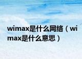 wimax是什么網(wǎng)絡(luò)（wimax是什么意思）
