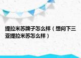 提拉米蘇牌子怎么樣（想問下三亞提拉米蘇怎么樣）