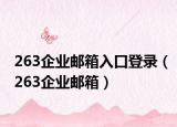 263企業(yè)郵箱入口登錄（263企業(yè)郵箱）