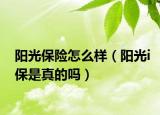陽光保險怎么樣（陽光i保是真的嗎）