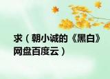 求（朝小誠(chéng)的《黑白》網(wǎng)盤百度云）