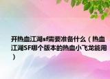 開熱血江湖sf需要準(zhǔn)備什么（熱血江湖SF哪個版本的熱血小飛龍能用）
